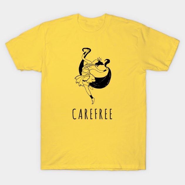 Carefree! Dancing Girl T-Shirt by PopCycle